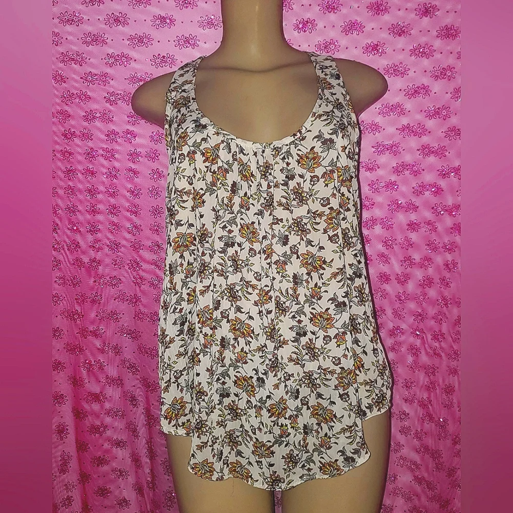 Floral Racerback Tank - Picture 1 of 3